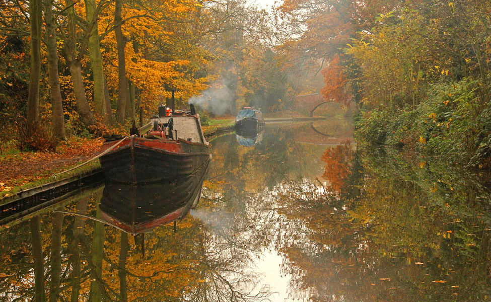 November on the Grand Union Canal by Juliet Morton Low Res